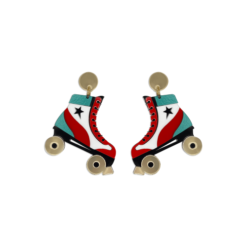 Playful Earrings Roller Skate 10-1043 