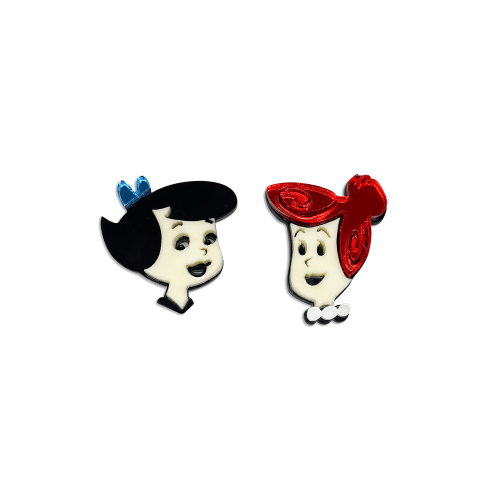 Flintstones Earrings Betty & Wilma 10-1050 