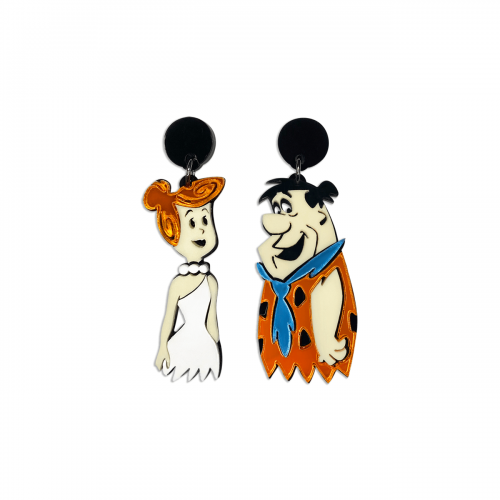 Flintstones Earrings Fred & Wilma 10-1065 