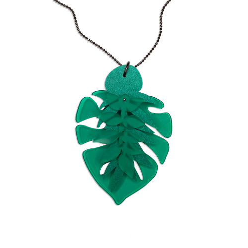 Playful Necklace Tropical Leaves 30-1046 