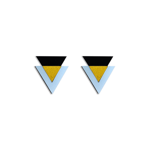 Geometry Earrings Modern Triangle 10-1069 