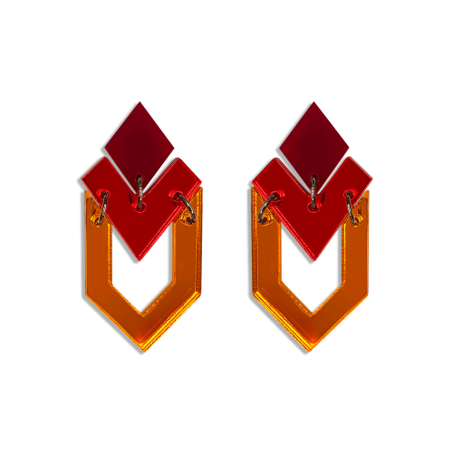 Geometry Earrings Modern Dangle 10-1096 