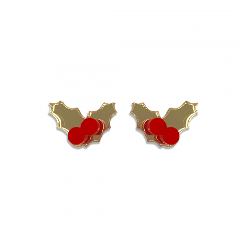 Christmas Stud Earrings Mistletoe 20-1027 