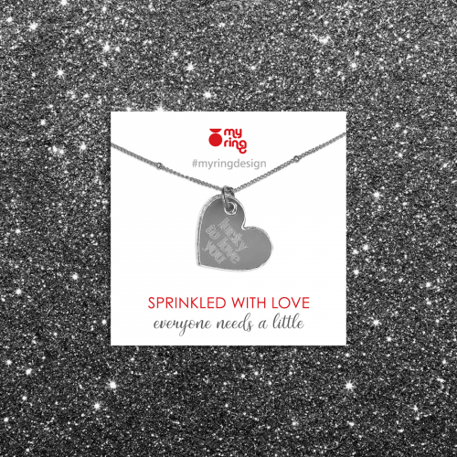 Sprinkle Love Necklace Lucky to Love You 30-1071 