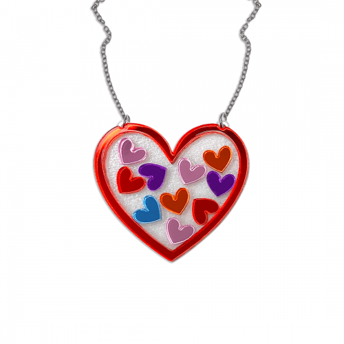 Sprinkle Love Necklace Sweet Little Hearts 30-1072 