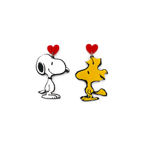Playful Σκουλαρίκια Snoopy & Woodstock 10-1018 